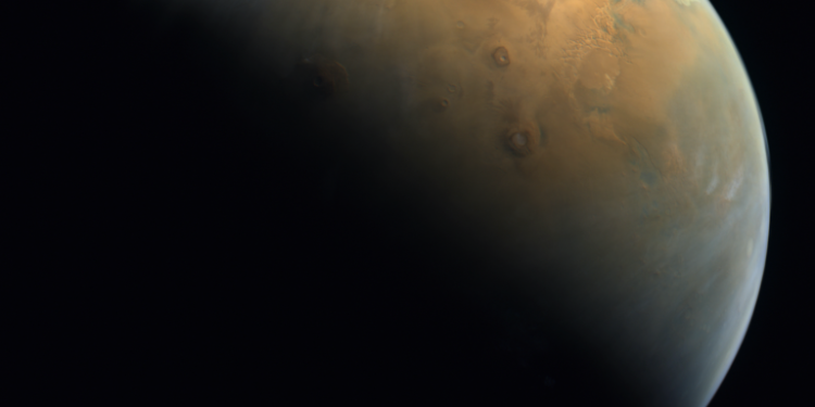picture of mars from UAE Space Agency