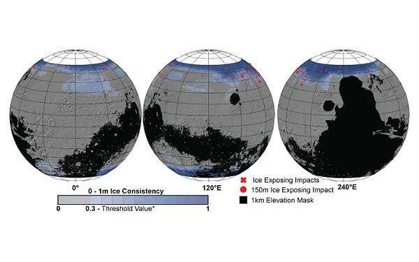 NASA is locating ice on Mars with this new map