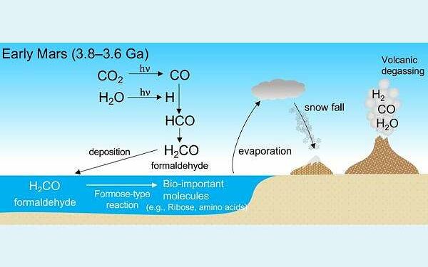 Study reveals potential for life’s building blocks from Mars’ ancient atmosphere