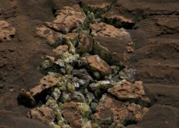 NASA rover finds pure sulfur crystals in Martian rock