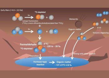 Organic molecules on Mars linked to atmospheric formaldehyde