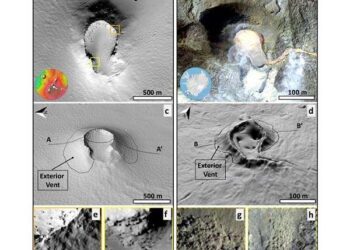 Evidence of volcanic spatter cone on Mars