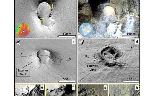 Evidence of volcanic spatter cone on Mars