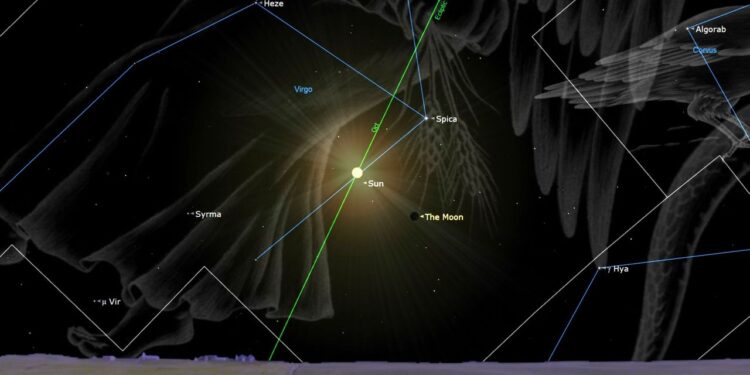 New moon of October 2025 hides red star Antares for some lucky stargazers tomorrow