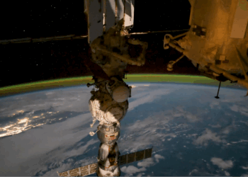 ISS astronauts take cover from radiation as solar storms spark auroras across the planet