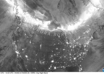 NOAA satellite sees glowing auroras from orbit | Space photo of the day for Nov. 14, 2025