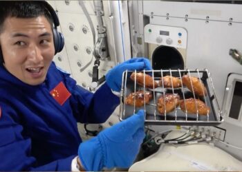 Watch Chinese astronauts enjoy ‘1st ever space BBQ’ from Tiangong’s brand-new oven (video)
