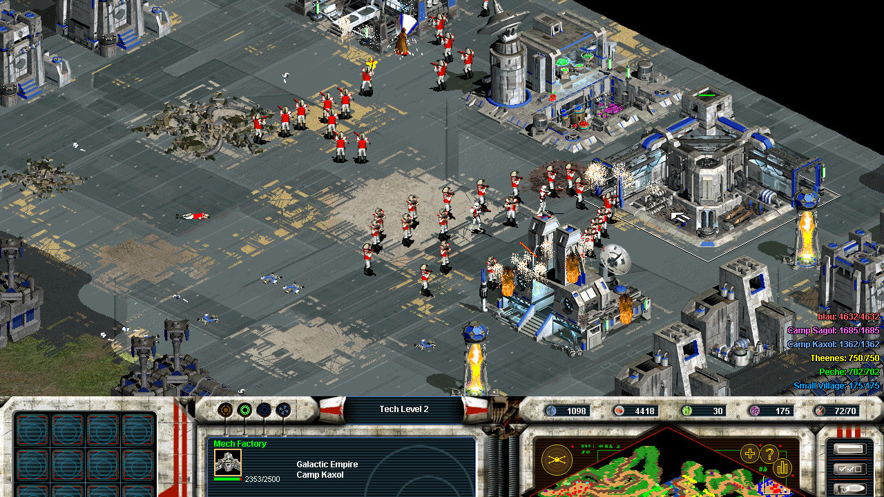 Screenshot from the strategy game Star Wars: Galactic Battlegrounds
