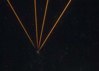 Lasers target the Tarantula Nebula with ‘artificial stars’ | Space photo of the day for Nov. 19, 2025