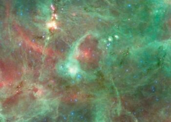 How did this 20-light-year-wide ‘Diamond Ring’ form in space? Maybe a cosmic bubble burst