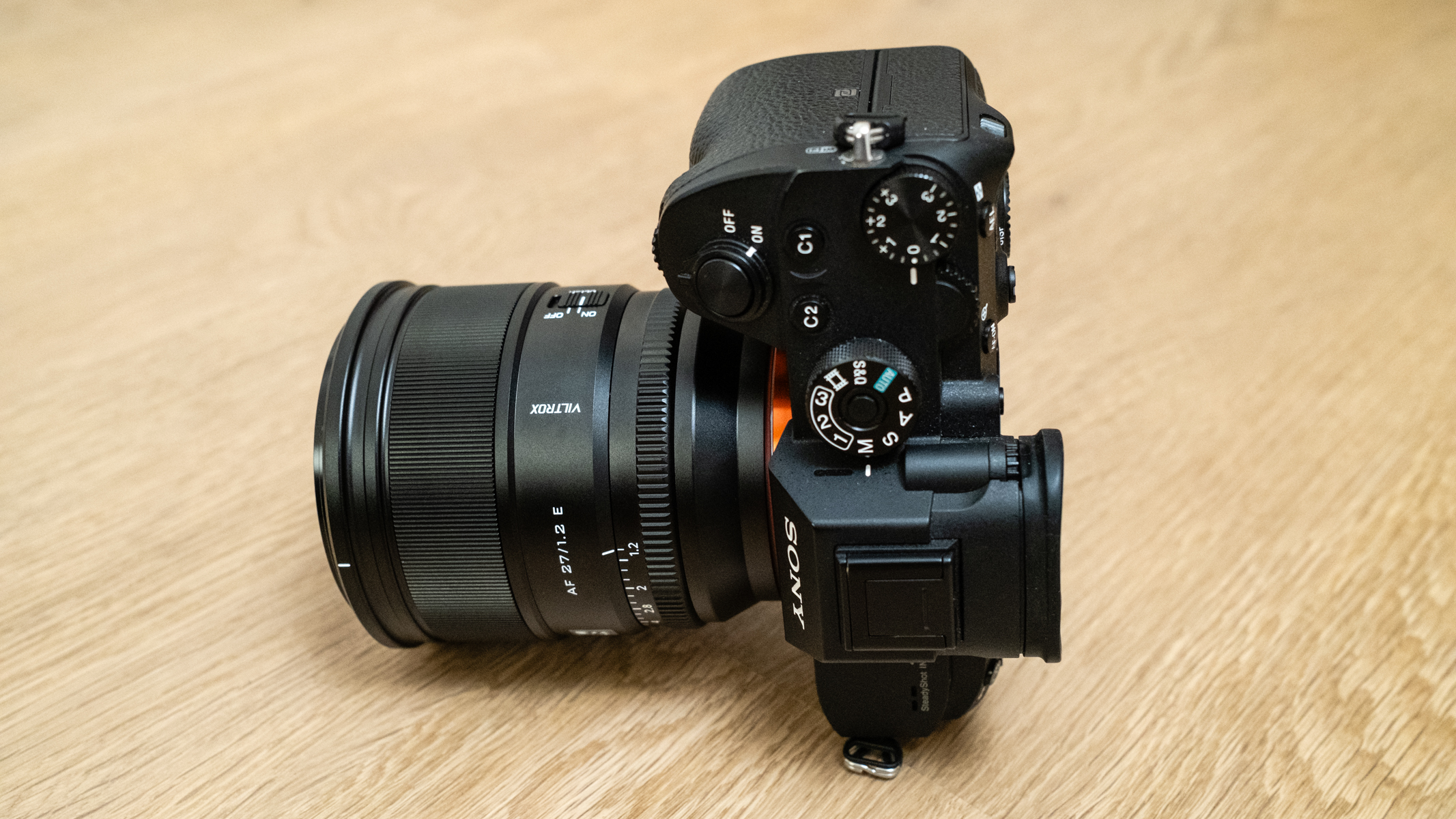 Viltrox AF 27mm f/ 1.2 Pro attached to a Sony A7R III