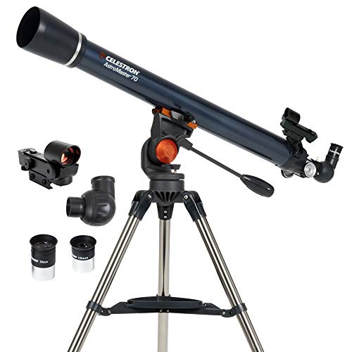 Celestron &amp;ndash; Astromaster 70az Telescope &amp;ndash; Refractor Telescope &amp;ndash; Fully-Coated Glass Optics &amp;ndash; Adjustable-Height Tripod &amp;ndash; Bonus Astronomy Software Package