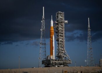NASA’s Artemis 2 moon rocket arrives back at the launch pad