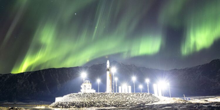 Rocket shines under the northern lights | Space photo of the day for March 25, 2026