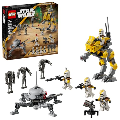 Lego Star Wars 327th Star Corps Clone Troopers Battle Pack Building Toy - Pretend Play Set for Boys &amp;amp; Girls, Ages 7+ - Collectible Model Kit &amp;amp; Kids Room Decor - Gift Idea for Birthdays - 75431
