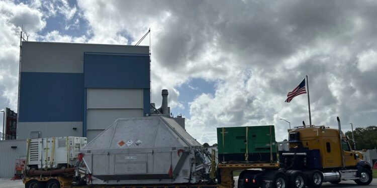 Welcome home! Artemis 2’s Orion capsule returns to Florida after epic moon mission (photo)