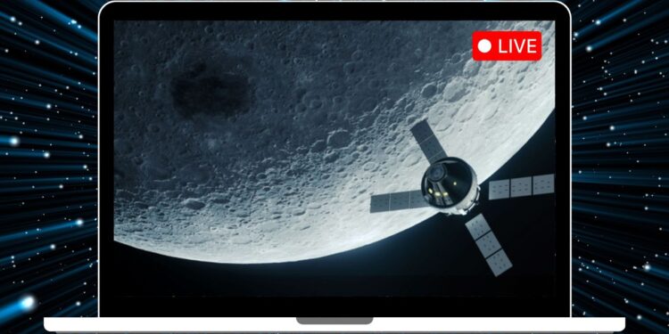 Watch Artemis 2 fly through space in real time with this telescope livestream
