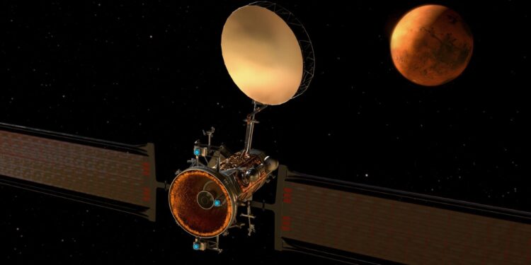NASA reserves science payload space for Mars telecommunications mission