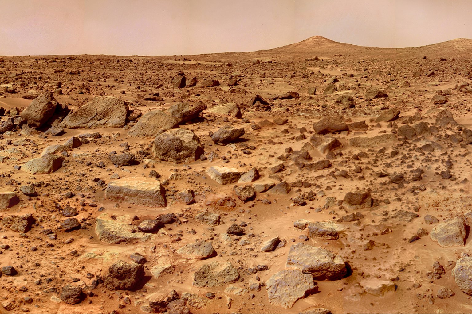 The surface of Mars.