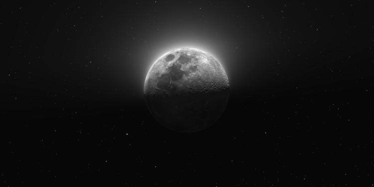 The moon as you rarely see it: How a photographer captured night and day on the first quarter moon