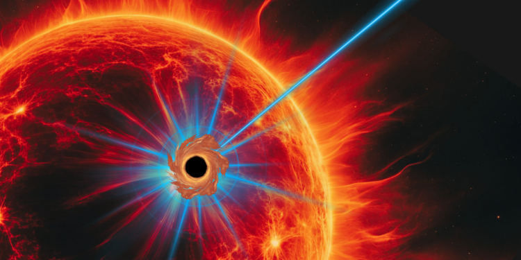 Black holes slamming into scorching stars may be causing mysterious blue flashes in the cosmos