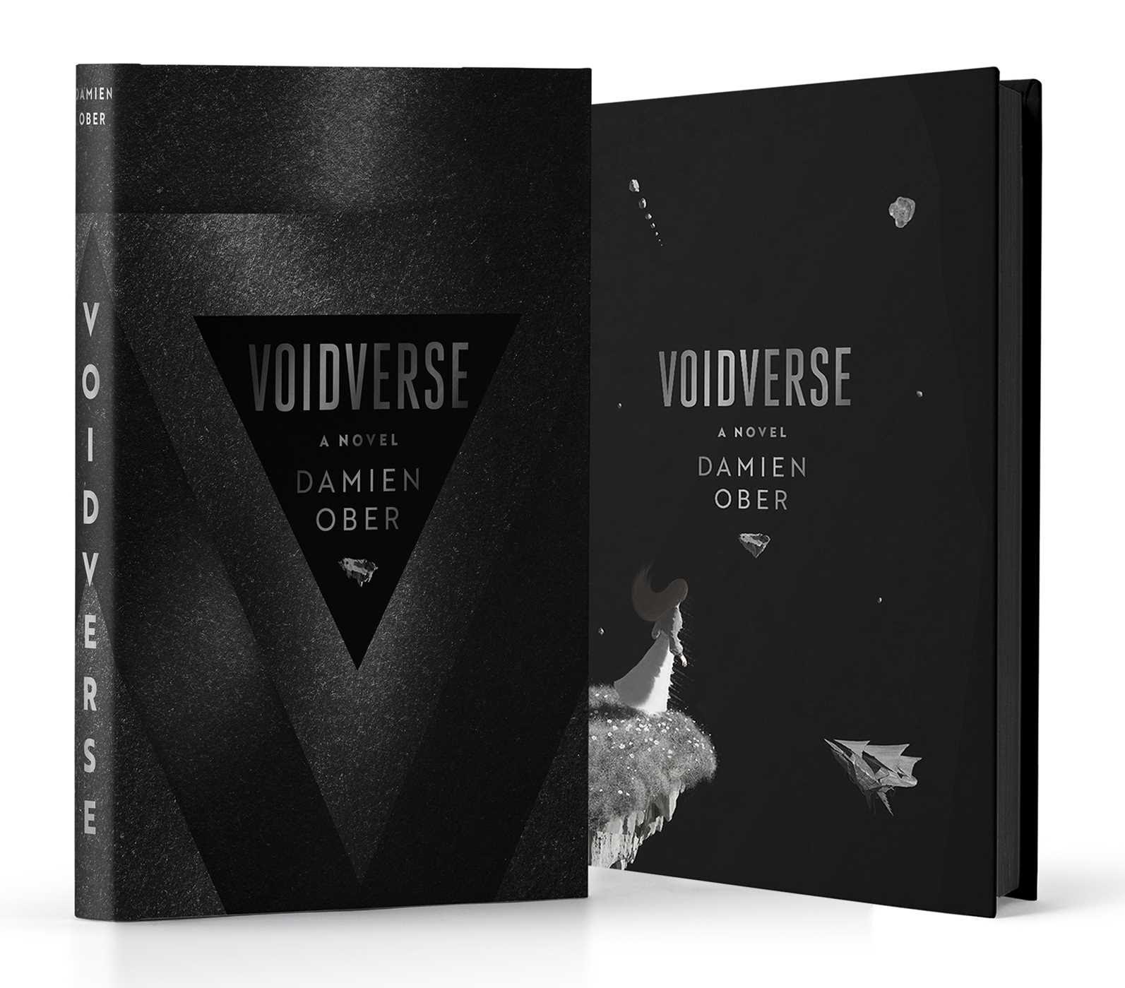 a promo image of a black-covered sci-fi novel