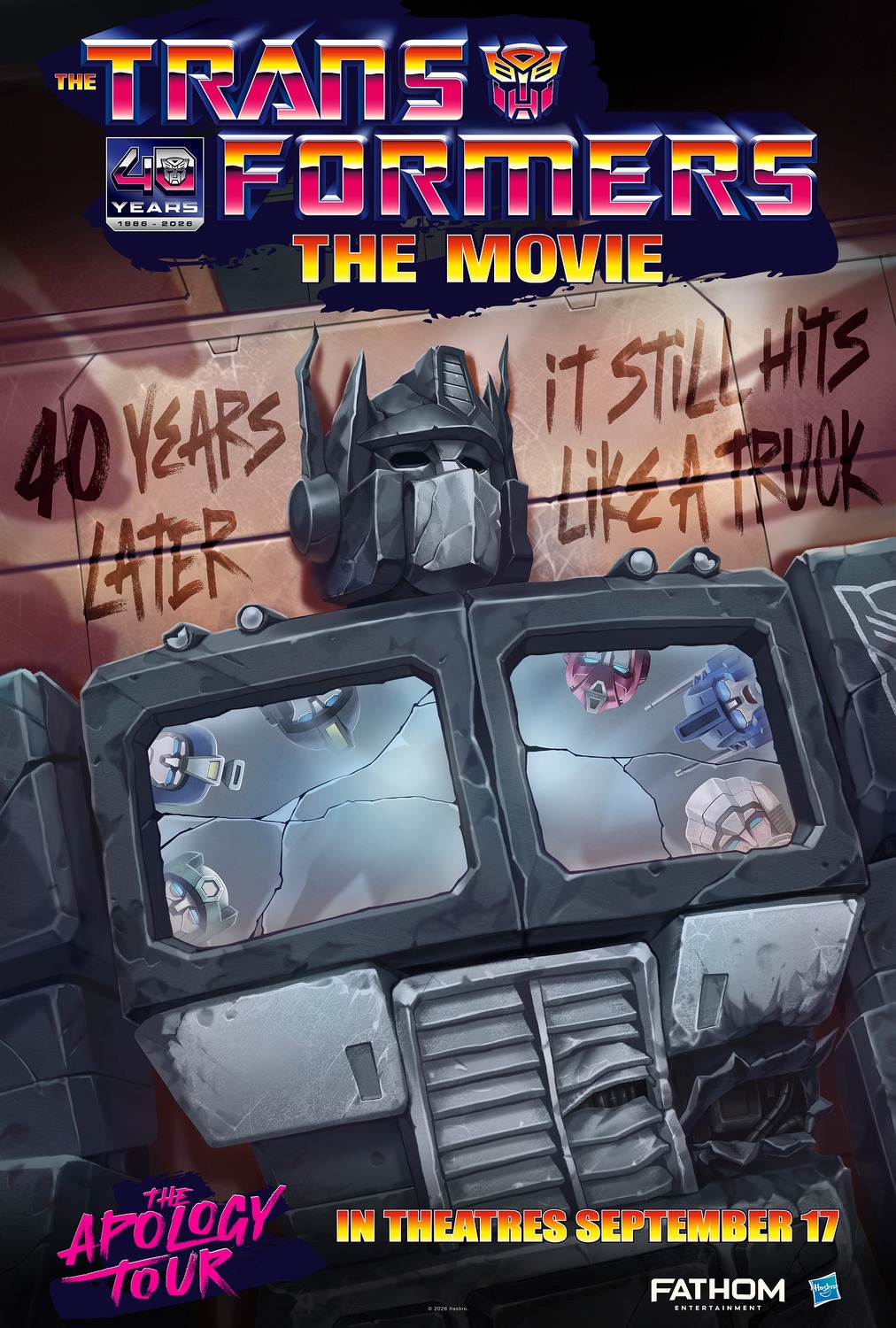 a movie poster with a giant sci-fi robot